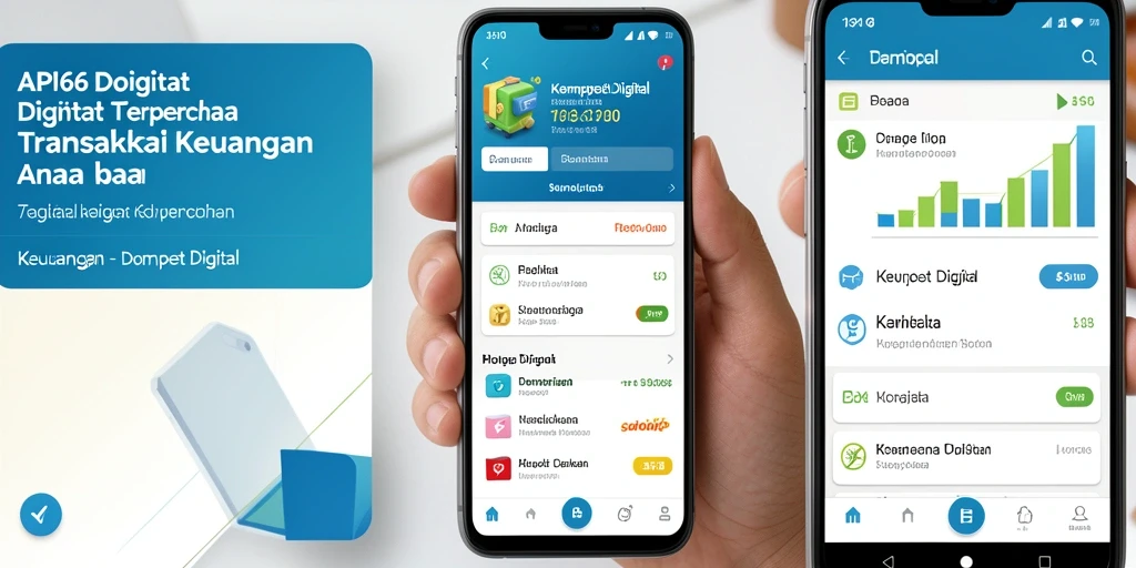 Antarmuka aplikasi API66 menampilkan fungsi Dompet Digital yang intuitif dan mudah diakses.