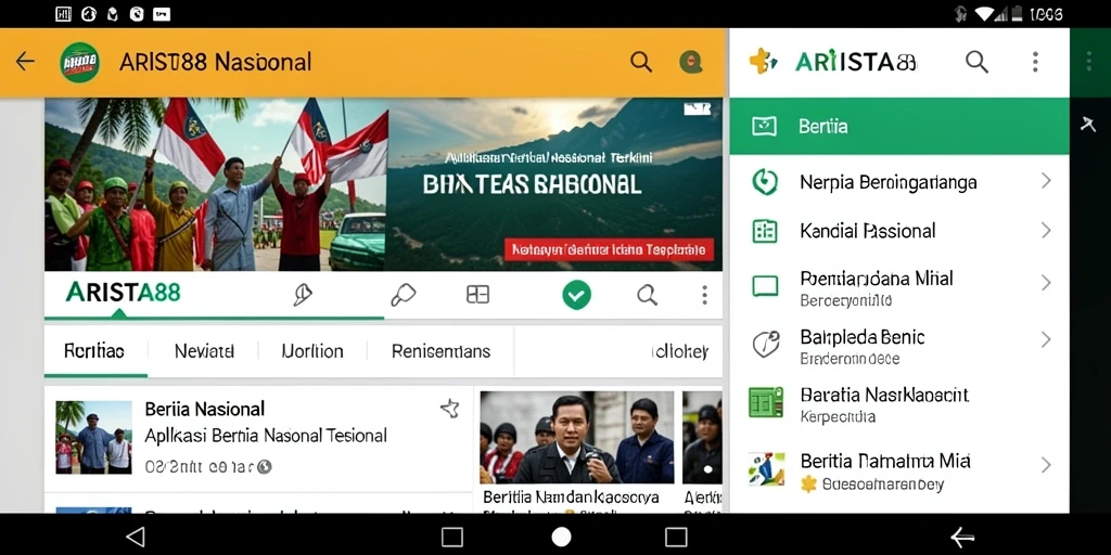 Tampilan antarmuka aplikasi ARISTA88 yang informatif.