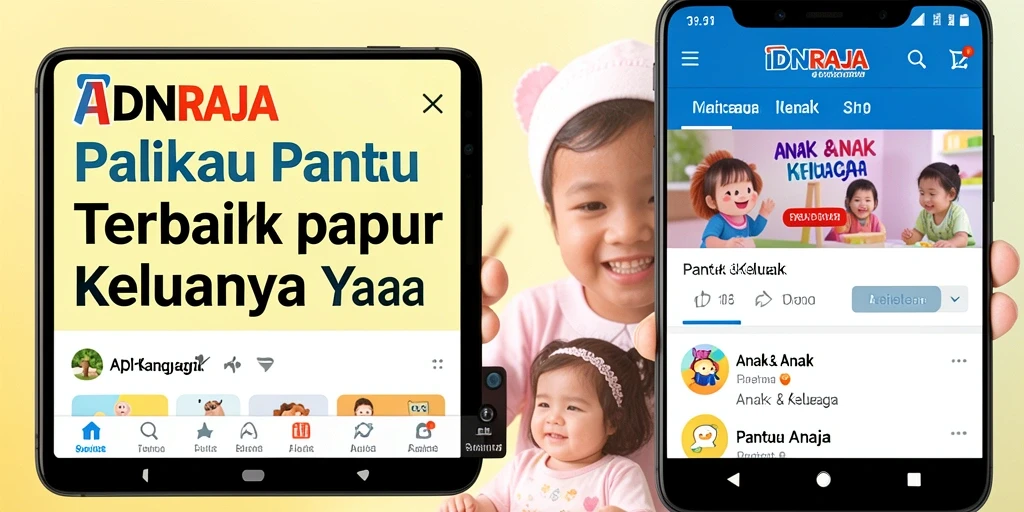 Antarmuka IDNRAJA yang intuitif untuk memantau anak.