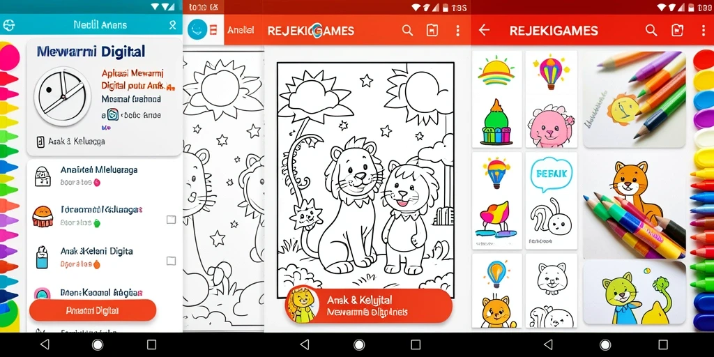Tampilan antarmuka aplikasi Mewarnai Digital REJEKIGAMES yang menarik.