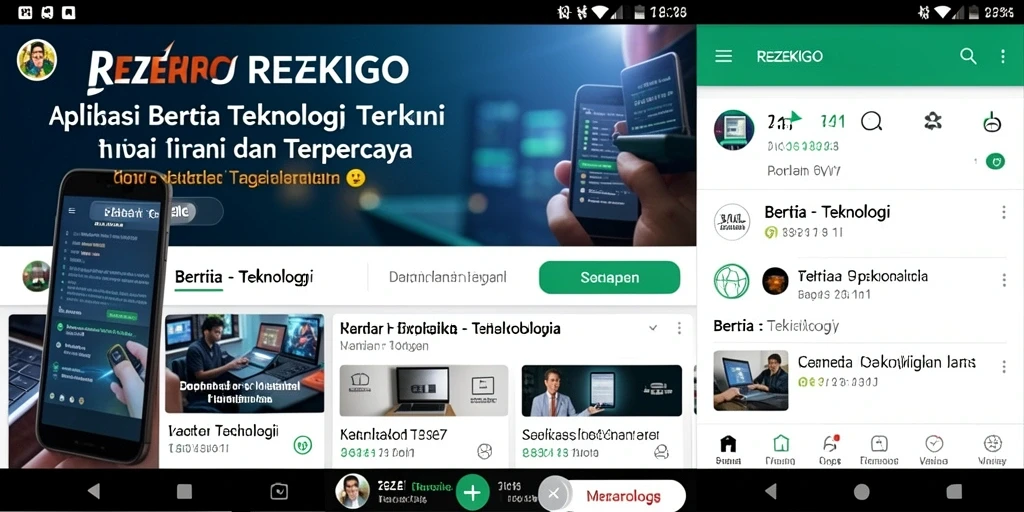 Antarmuka REZEKIGO yang informatif dan menarik.