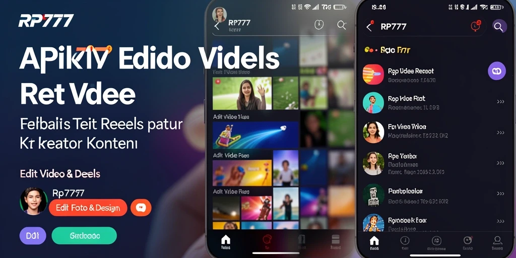 Antarmuka RP777 yang ramah pengguna untuk Edit Video Reels.