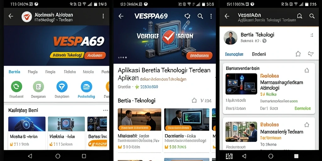 Tampilan antarmuka VESPA69 yang modern dan informatif.